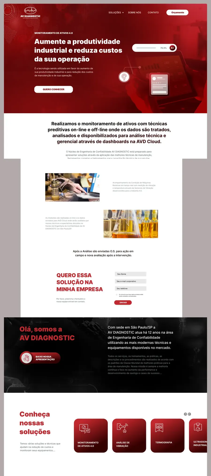 Site da AV Diagnostic